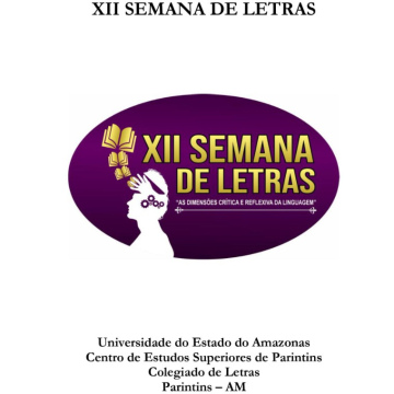 Caderno de Resumos da XII Semana de Letras